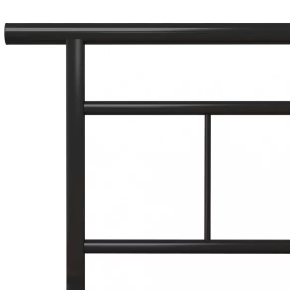 fekete fém ágykeret 100 x 200 cm