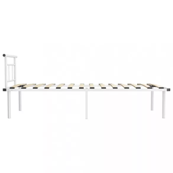 fehér fém ágykeret 100 x 200 cm