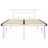 fehér fém ágykeret 120 x 200 cm