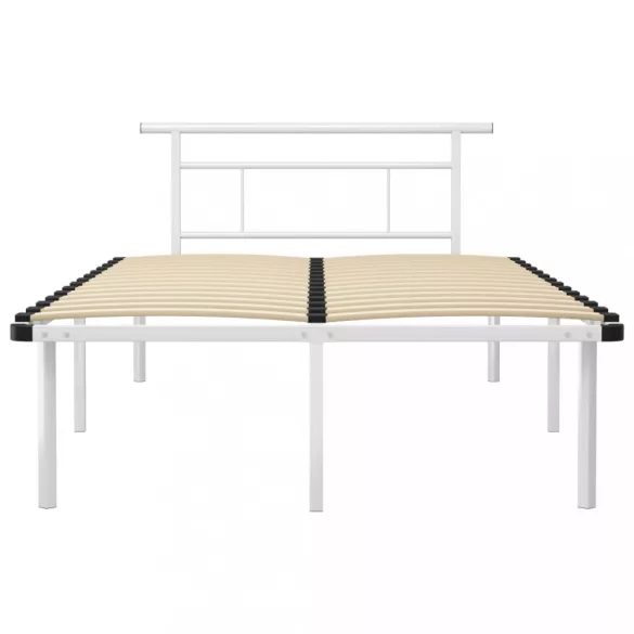 fehér fém ágykeret 120 x 200 cm