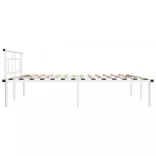 fehér fém ágykeret 200 x 200 cm