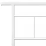 fehér fém ágykeret 200 x 200 cm