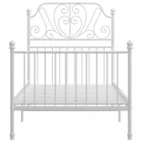 fehér fém ágykeret 90 x 200 cm