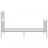 fehér fém ágykeret 90 x 200 cm