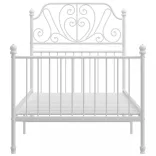 fehér fém ágykeret 100 x 200 cm