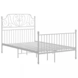 fehér fém ágykeret 120 x 200 cm