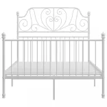 fehér fém ágykeret 120 x 200 cm