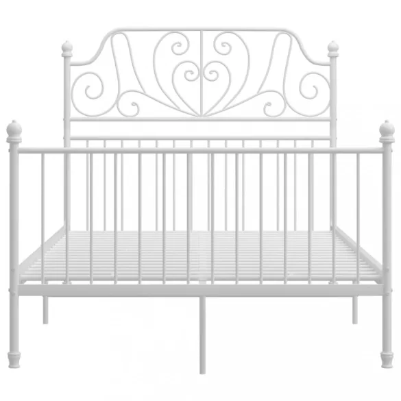 fehér fém ágykeret 120 x 200 cm