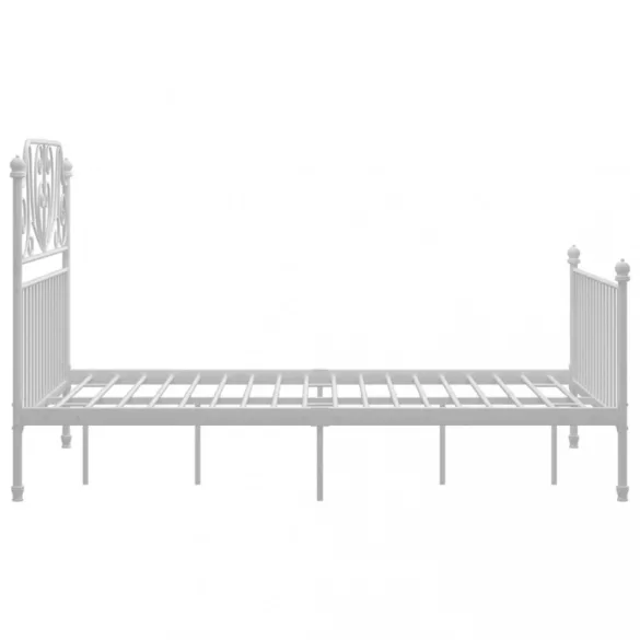 fehér fém ágykeret 120 x 200 cm
