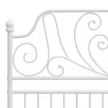 fehér fém ágykeret 120 x 200 cm