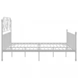 fehér fém ágykeret 180 x 200 cm