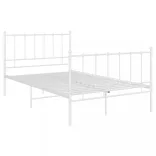 fehér fém ágykeret 120 x 200 cm