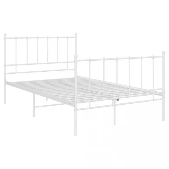 fehér fém ágykeret 120 x 200 cm