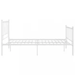 fehér fém ágykeret 120 x 200 cm