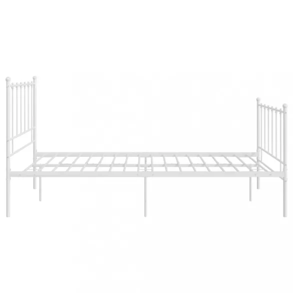 fehér fém ágykeret 120 x 200 cm