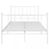 fehér fém ágykeret 120 x 200 cm