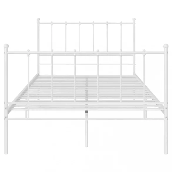 fehér fém ágykeret 120 x 200 cm