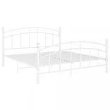 fehér fém ágykeret 160 x 200 cm