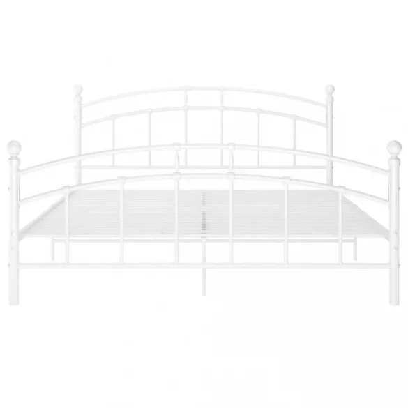 fehér fém ágykeret 160 x 200 cm