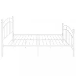 fehér fém ágykeret 160 x 200 cm