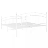 fehér fém ágykeret 160 x 200 cm