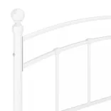 fehér fém ágykeret 160 x 200 cm