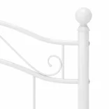 fehér fém ágykeret 90 x 200 cm