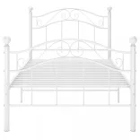 fehér fém ágykeret 100 x 200 cm