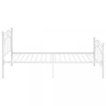 fehér fém ágykeret 100 x 200 cm