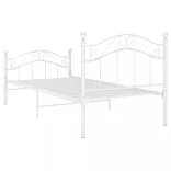fehér fém ágykeret 100 x 200 cm