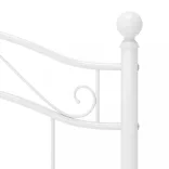 fehér fém ágykeret 100 x 200 cm