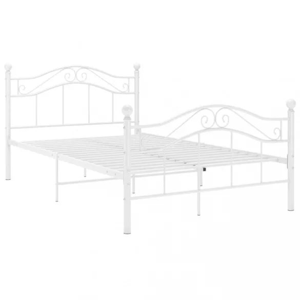 fehér fém ágykeret 120 x 200 cm