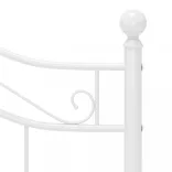 fehér fém ágykeret 120 x 200 cm