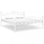 fehér fém ágykeret 140 x 200 cm