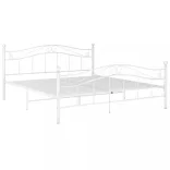 fehér fém ágykeret 140 x 200 cm