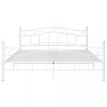 fehér fém ágykeret 140 x 200 cm