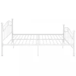 fehér fém ágykeret 140 x 200 cm
