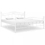 fehér fém ágykeret 160 x 200 cm