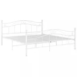 fehér fém ágykeret 160 x 200 cm