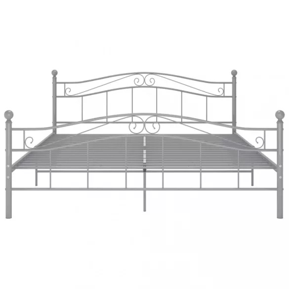 szürke fém ágykeret 160 x 200 cm