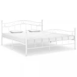 fehér fém ágykeret 180 x 200 cm