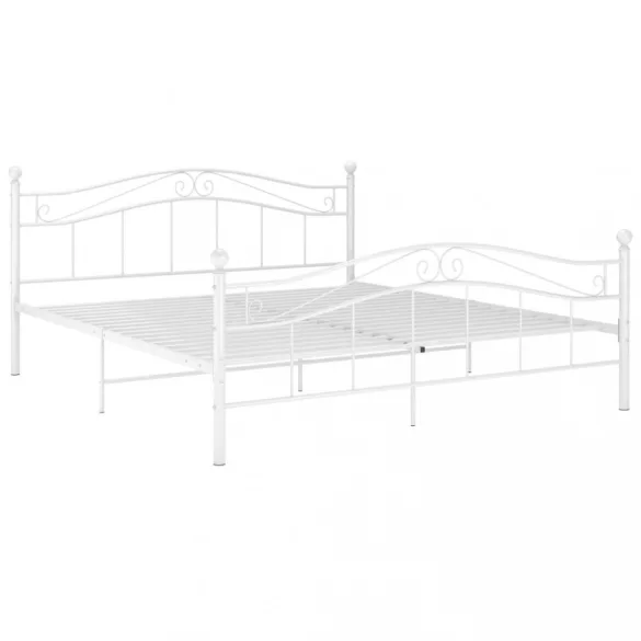 fehér fém ágykeret 180 x 200 cm