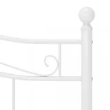 fehér fém ágykeret 180 x 200 cm