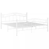 fehér fém ágykeret 200 x 200 cm