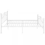 fehér fém ágykeret 200 x 200 cm