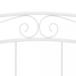 fehér fém ágykeret 200 x 200 cm