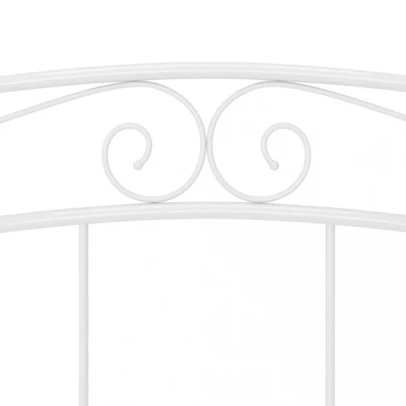 fehér fém ágykeret 200 x 200 cm