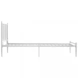 fehér fém ágykeret 90 x 200 cm