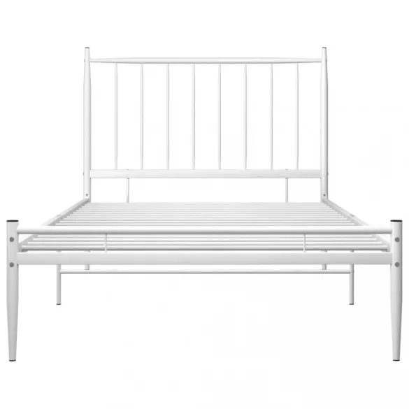 fehér fém ágykeret 100 x 200 cm