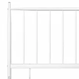 fehér fém ágykeret 100 x 200 cm